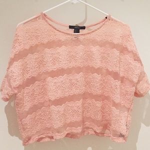 Forever 21 Lace Sheer Top